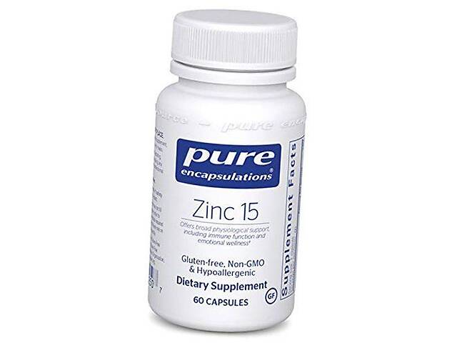 Цинк Пиколинат Zinc 15 Pure Encapsulations 60капс (36361065)