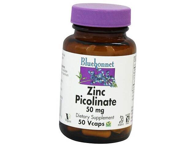 Цинк Пиколинат Zinc Picolinate Bluebonnet Nutrition 50вегкапс (36393062)