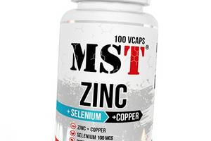 Цинк Селен Медь Zinc + Selenium + Copper MST 100вегкапс (36288017)