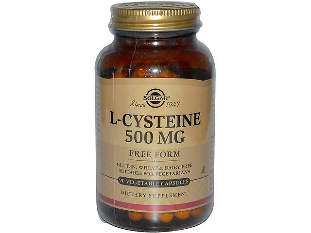 Цистеин L-Cysteine Solgar 500 мг 90 капсул