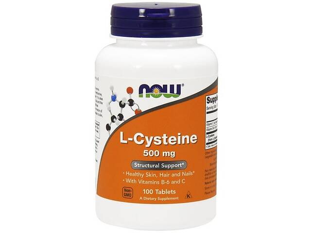 Цистеин NOW Foods L-Cysteine 500 mg 100 Tabs