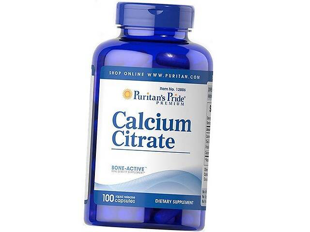 Цитрат Кальция Calcium Citrate Puritan's Pride 100капс (36367043)