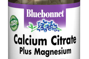 Цитрат Кальция + Магний, Bluebonnet Nutrition, 90 капсул