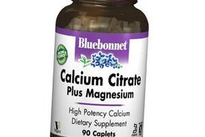 Цитрат Кальция и Магний Calcium Citrate plus Magnesium Bluebonnet Nutrition 90каплет (36393063)