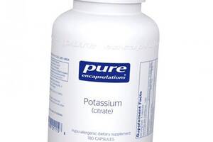 Цитрат Калію, Potassium citrate, Pure Encapsulations 180капс (36361076)