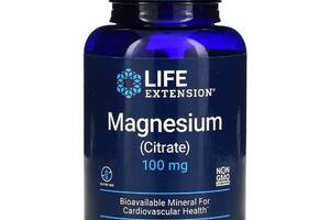 Цитрат Магния, Magnesium (Citrate), Life Extension, 160 мг, 100 Капсул