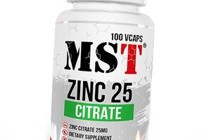 Цитрат Цинка Zinc Citrate 25 MST 100вегкапс (36288018)