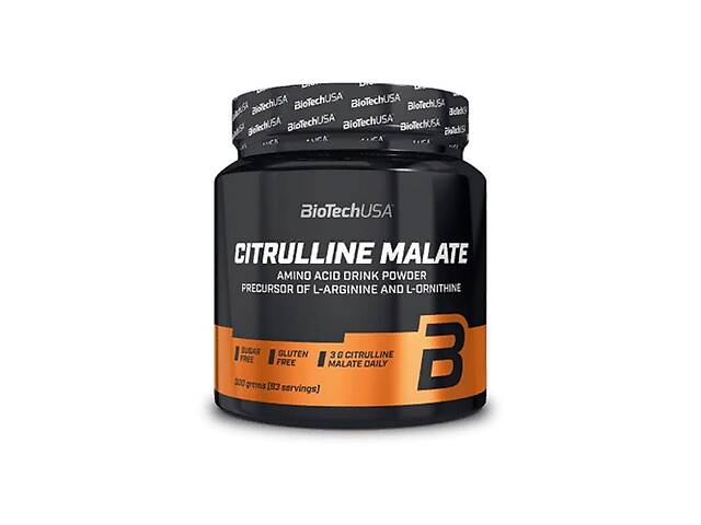 Цитруллин для спорта BioTechUSA Citrulline Malate 300 g /90 servings/ Lime