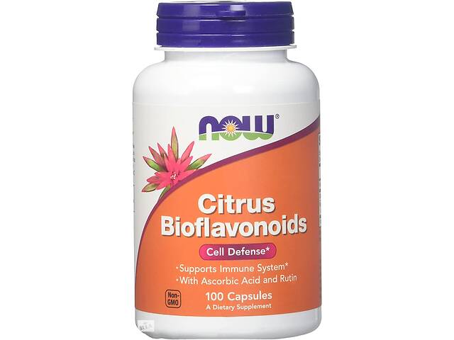 Цитрусовые биофлавоноиды с витамином С и рутином Citrus Bioflavonoids Now Foods 700 мг 100 капсул