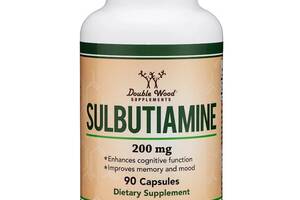 Тиамин Double Wood Supplements Sulbutiamine 200 mg 90 Caps