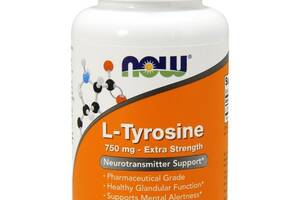 Тирозин NOW Foods L-Tyrosine 750 mg 90 Veg Caps