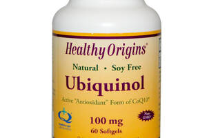 Убихинол Healthy Origins Ubiquinol 100 мг 30 желатиновых капсул (HO36465)