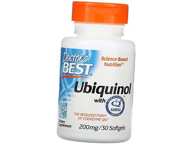 Убихинол Канека Ubiquinol with Kaneka Ubiquinol 200 Doctor's Best 30гелкапс (70327023)