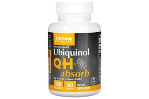 Убихинол QH-Absorb, 100 мг, Ubiquinol, QH-Absorb, Jarrow Formulas, 60 гелевых капсул