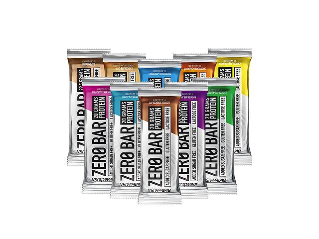 Углеводно-протеиновый батончик BioTechUSA ZERO Bar 10 х 50 g Flavour Mix