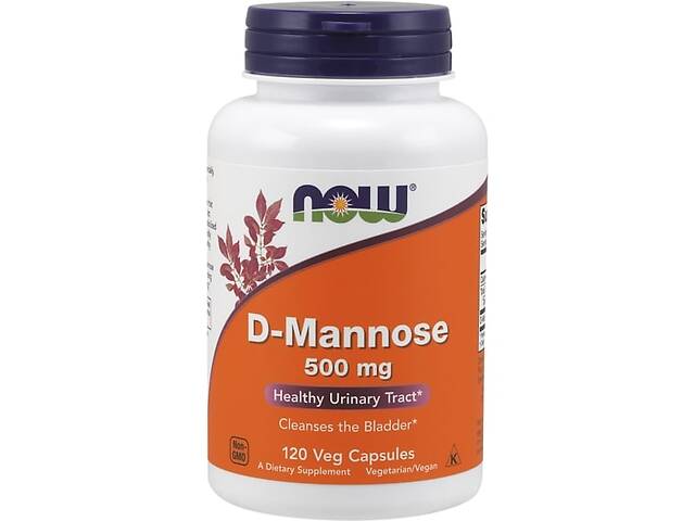 Урологический препарат NOW Foods D-Mannose 500 mg 120 Veg Caps