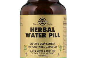 Урологический препарат Solgar Herbal Water Pill 100 Veg Caps