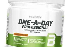 Усиленный мультивитаминный комплекс BioTechUSA One-A-Day Professional 240 г Апельсин (36084056)