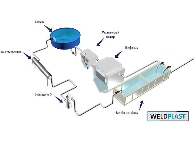 УЗВ для выращивания рыбы под заказ.