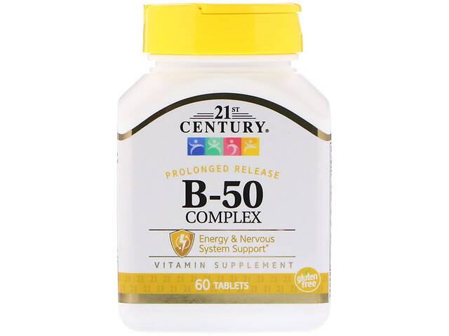 В комплекс 21st Century Vitamin B-50 Complex 60 Tabs