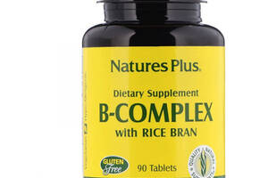 В комплекс Nature's Plus B-Complex with Rice Bran 90 Tabs