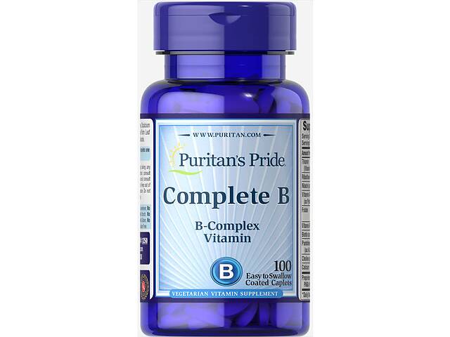 В комплекс Puritan's Pride Complete B (Vitamin B Complex) 100 Caplets