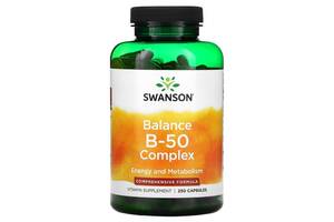 В комплекс Swanson Balance B-50 Complex 250 Caps