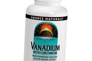 Ванадий и Хром для нормализации сахара в крови Vanadium with Chromium Source Naturals 90таб (36355024)