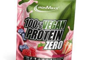 Веган Протеин 100 % Vegan Protein Zero IronMaxx 500 г Черный шоколад (29083016)