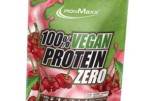 Веган Протеїн, 100% Vegan Protein Zero, IronMaxx 500г Вишневий йогурт (29083016)