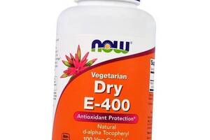 Вегетарианский сухой Витамин Е Dry E-400 DA Now Foods 100вегкапс (36128078)