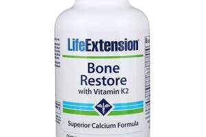 Восстановление Костей + К2 Bone Restore with Vitamin K2 Life Extension 120 Капсул