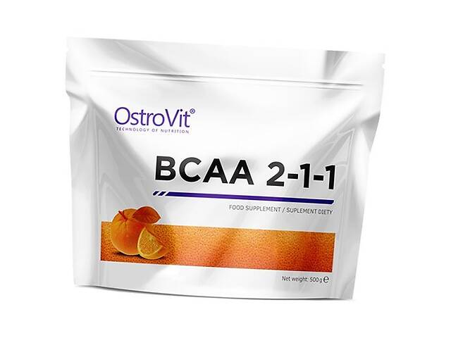 ВСАА Аминокислоты Pure BCAA 2:1:1 Ostrovit 500г Апельсин (28250002)