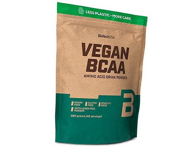 ВСАА для веганов Vegan BCAA BioTech (USA) 360г Персиковый ледяной чай (28084015)
