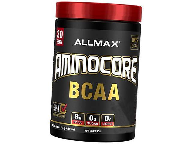 ВСАА с Витаминами Aminocore BCAA Allmax Nutrition 315г Фруктовый пунш (28134001)