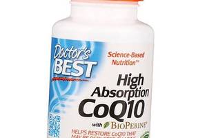 Високозасвоюваний Коензим Q10 з Біоперином High Absorption CoQ10 200 Softgel Doctor's Best 60вег.гелкапс (70327014)