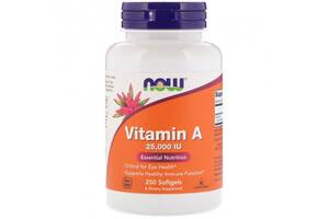 Витамин А Now Vitamin A 25000IU 250 softgels