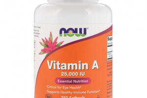 Витамин А Now Vitamin A 25000IU 250 softgels