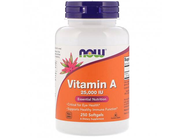 Витамин А Now Vitamin A 25000IU 250 softgels