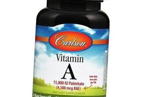 Витамин А Vitamin A 15000 Carlson Labs 240гелкапс (36353090)