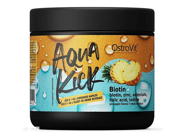 Витамин B для спорта OstroVit Aqua Kick Biotin 300 g /30 servings/ Pineapple