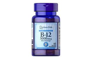 Витамин Б12 Puritan's Pride Vitamin B-12 5000 mcg Sublingual 60 Microlozenges PTP-11473