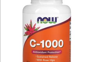 Витамин C NOW Foods Vitamin C-1000 with Rose Hips SR 100 Tabs