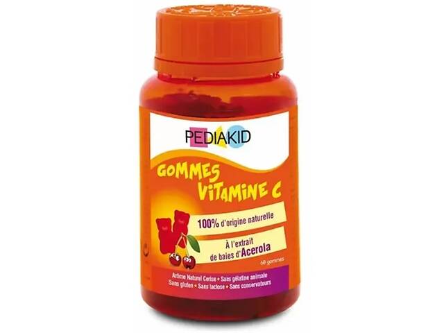 Витамин C Pediakid Gommes Vitamin C 60 Chewable Tabs Cherry