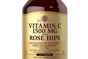 Витамин C Solgar Vitamin C with Rose Hips 1500 mg 180 Tabs