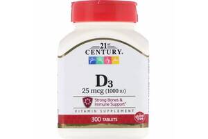 Витамин D 21st Century Vitamin D3 1000 IU 300 Tabs