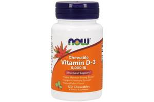 Витамин D-3 Now Vitamin D-3 5000 IU 120 chewables