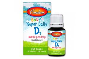 Витамин D Carlson Labs Baby's Super Daily D3 400 IU 10,3 ml