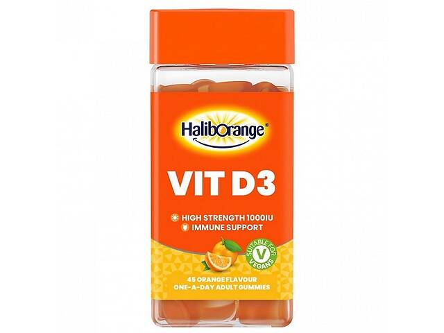 Витамин D Haliborange Adult Vitamin D3 45 Gummies Orange