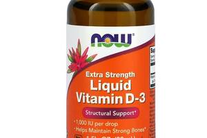 Витамин D NOW Foods Vitamin D3 Extra Strength 30 ml